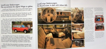 Toyota Landcruiser Modellprogramm 1983 Automobilprospekt (2099)